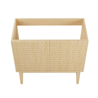 Swiss Madison, Bosse 36" Freestanding Bathroom Vanity Cabinet without Top in Natural Oak