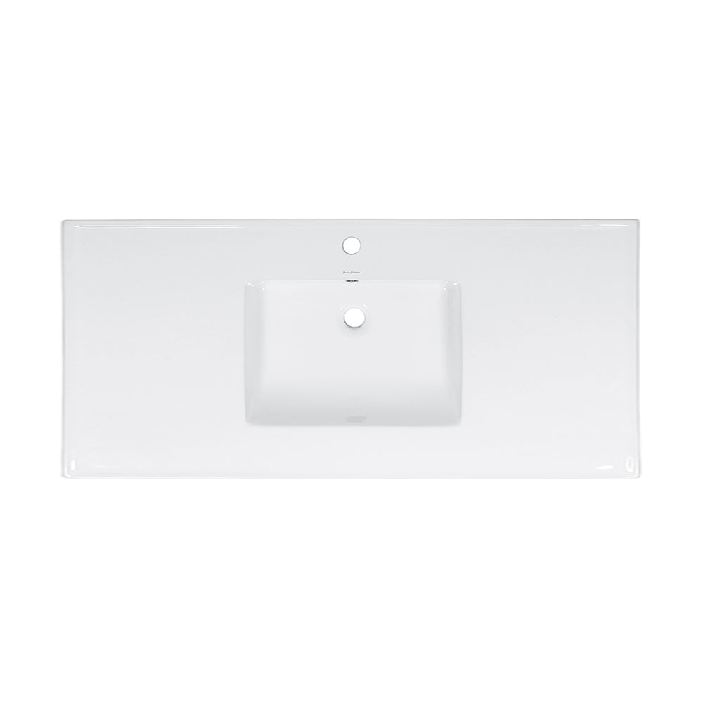 Swiss Madison, 48" Vanity Sink Top in Glossy White