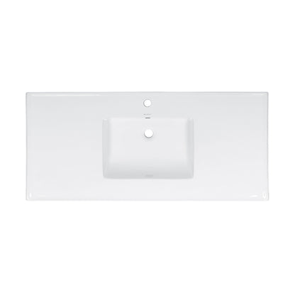 Swiss Madison, 48" Vanity Sink Top in Glossy White