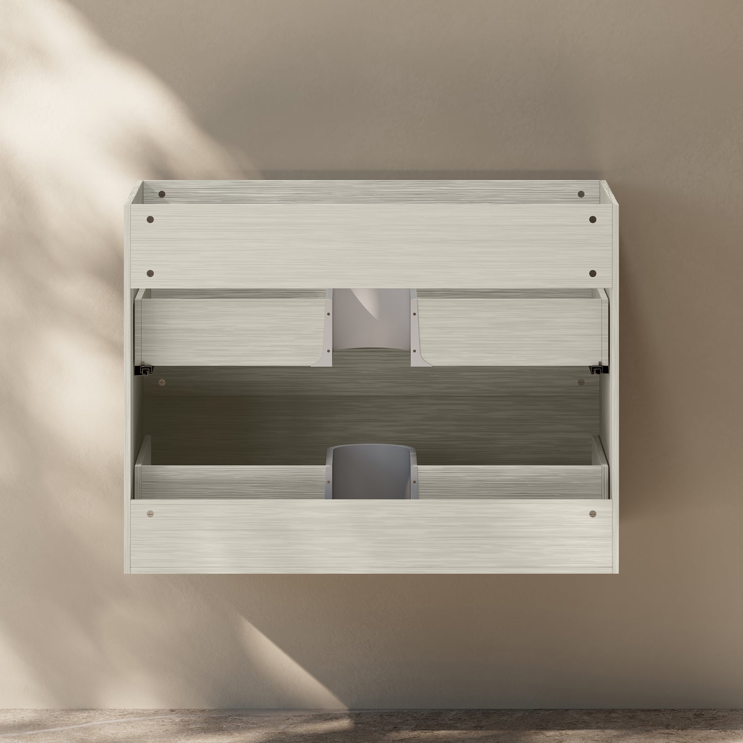 Swiss Madison, Liberte 30" Wall-Mounted Bathroom Vanity Cabinet without Top in White Oak
