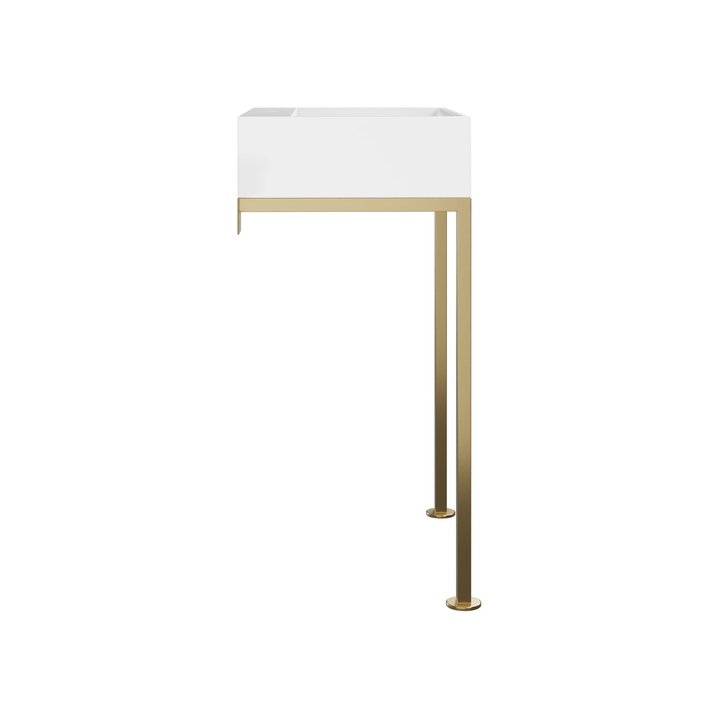 Swiss Madison, Concorde 24" Rectangle Console Sink with Brushed Gold Legs