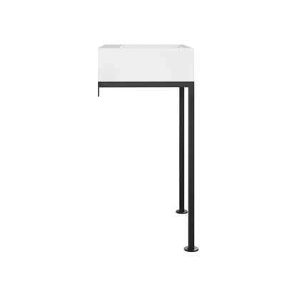 Swiss Madison, Concorde 24" Rectangle Console Sink with Matte Black Legs