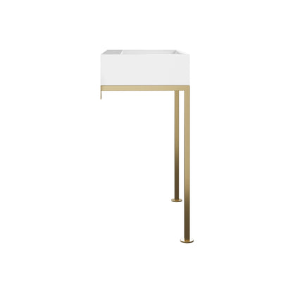 Swiss Madison, Concorde 30" Rectangle Console Sink with Brushed Gold Legs