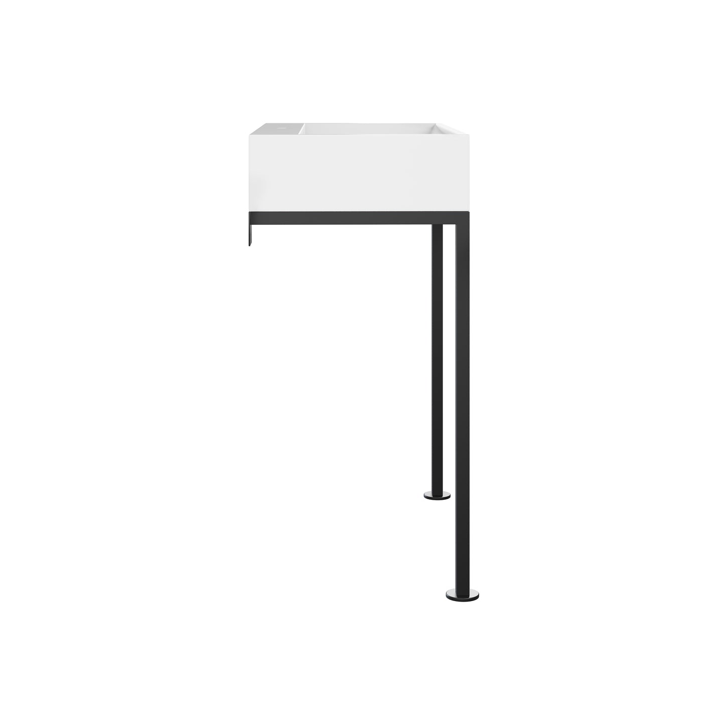 Swiss Madison, Concorde 30" Rectangle Console Sink with Matte Black Legs