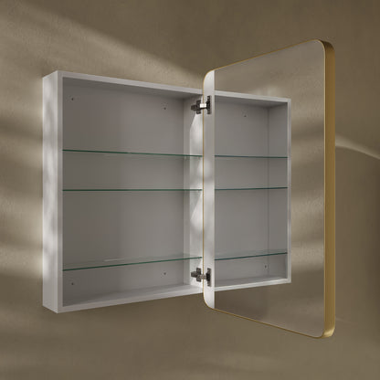 Swiss Madison Pierre wall-mount bathroom vanity in Brushed Gold — view 7