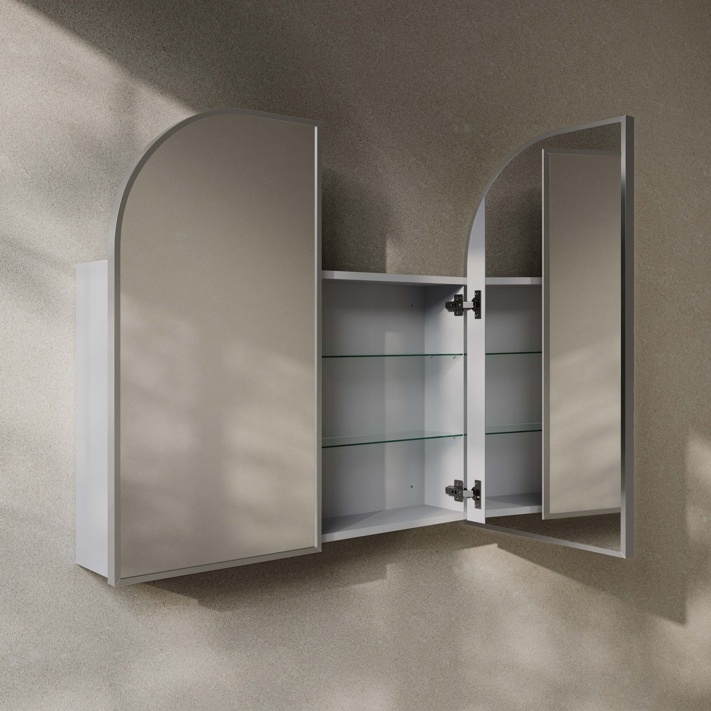 Swiss Madison Porte wall-mount bathroom vanity in Chrome — view 7