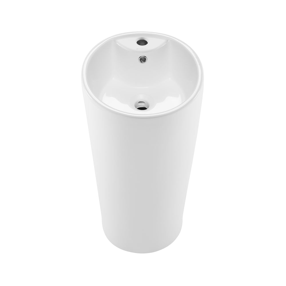 Swiss Madison, Monaco Circular Basin Pedestal sink