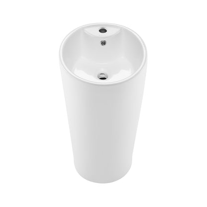 Swiss Madison, Monaco Circular Basin Pedestal sink