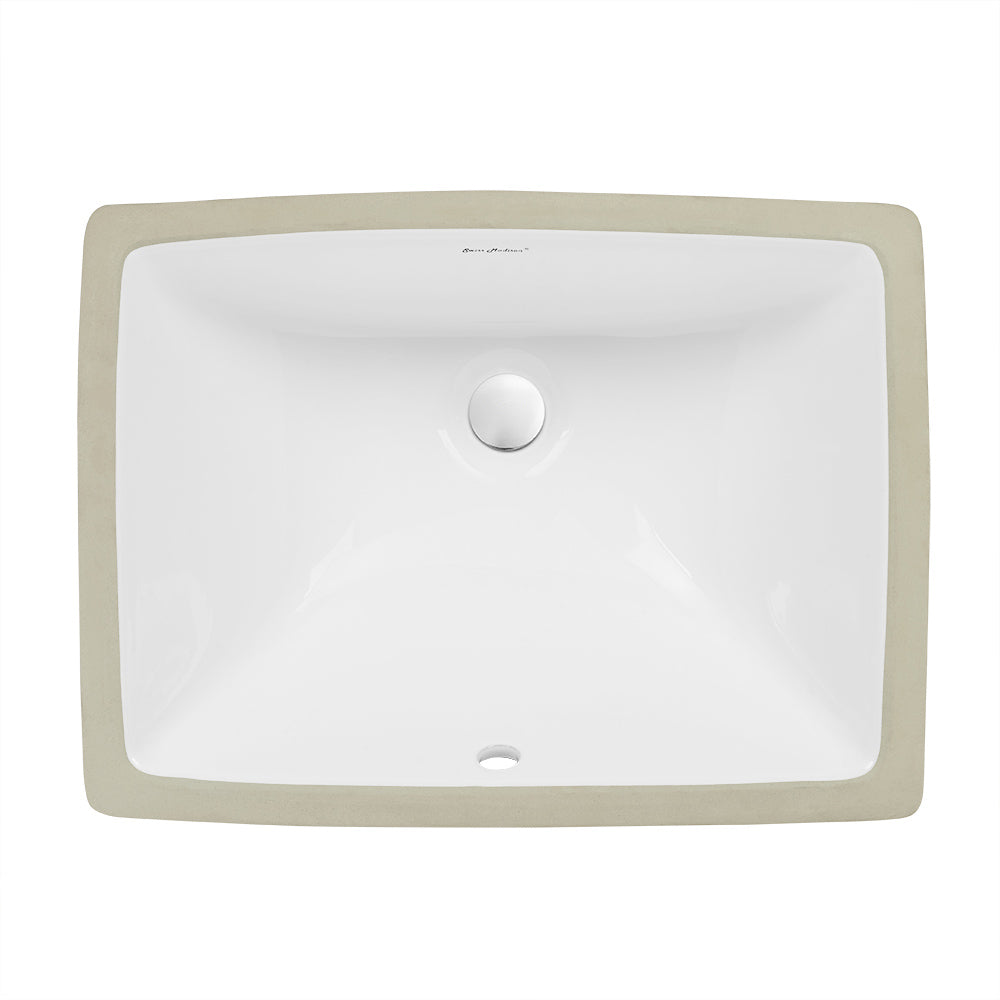 Swiss Madison, Plaisir 18.5 Rectangular Under-Mount Bathroom Sink