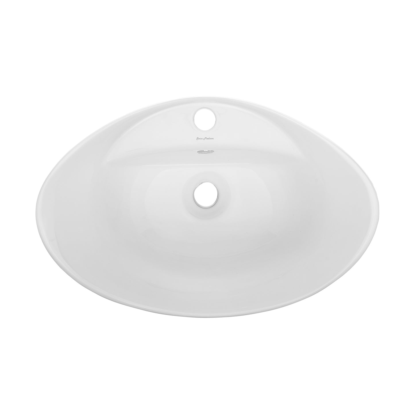 Swiss Madison, Ivy 23 Oval Ceramic Vessel Sink
