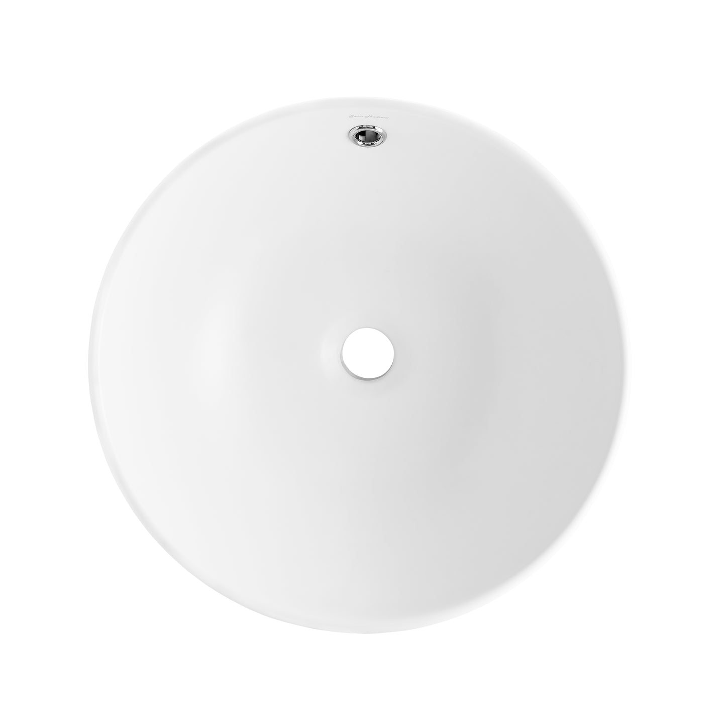 Swiss Madison, Sublime Round Vessel Sink in Matte White