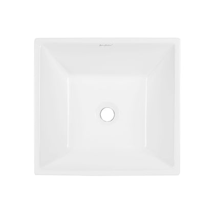 Swiss Madison, St. Tropez Square Ceramic Vessel Sink