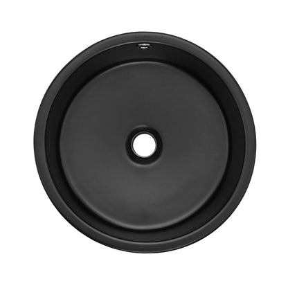 Swiss Madison, Monaco 16.5” Round Vessel Sink in Matte Black