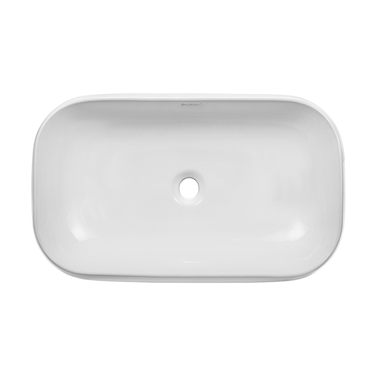 Swiss Madison, Chateau 28 Rectangle Ceramic Vessel Sink
