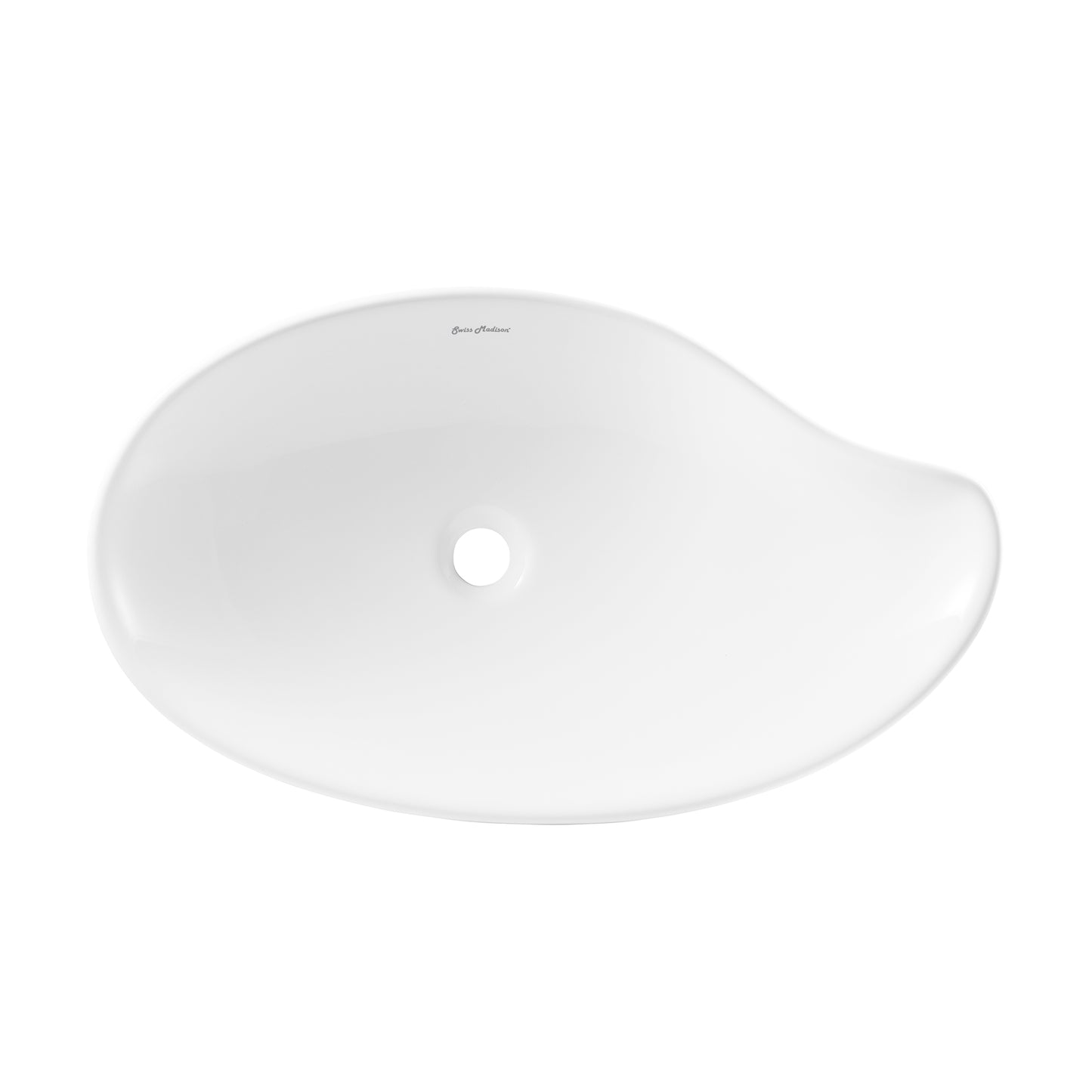 Swiss Madison, Daxton Glossy White Ceramic Specialty Vessel Sink 25.5 in