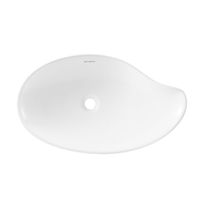 Swiss Madison, Daxton Glossy White Ceramic Specialty Vessel Sink 25.5 in
