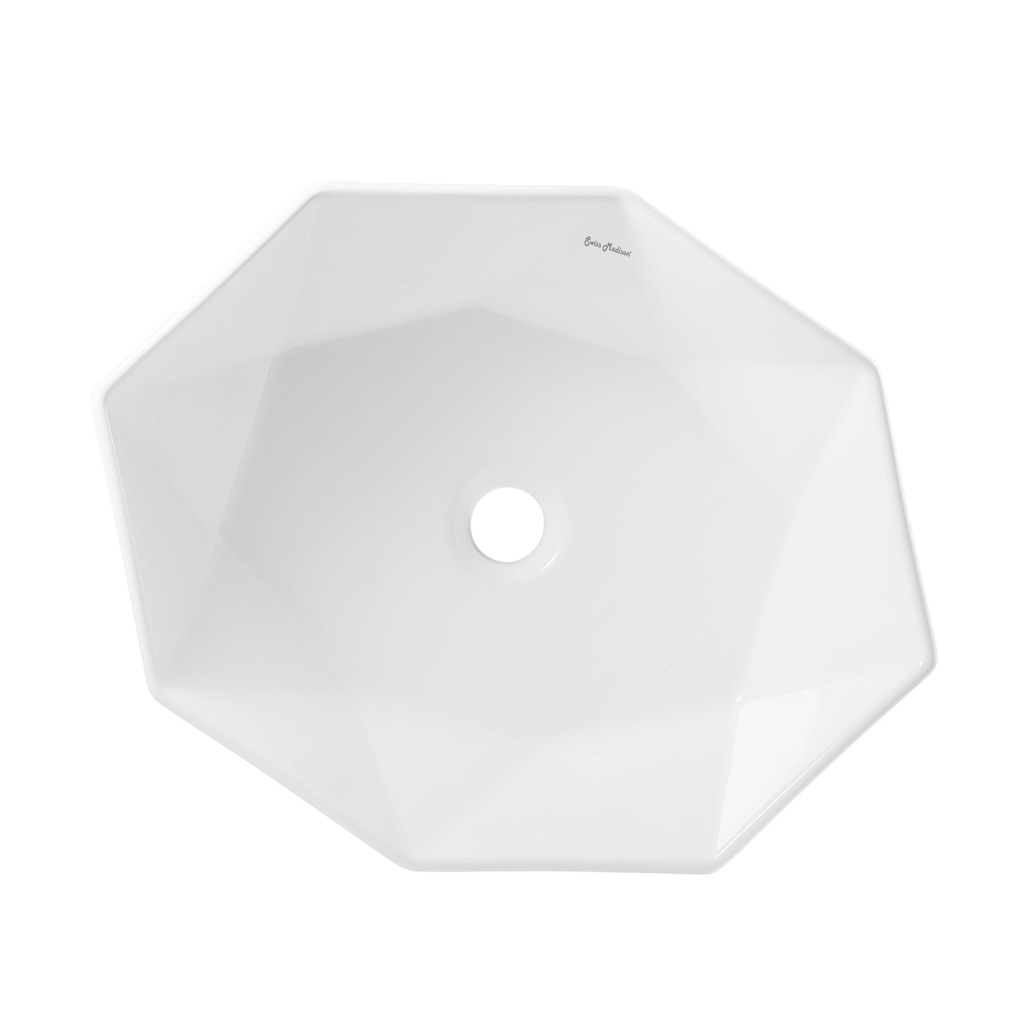 Swiss Madison Brusque Glossy White 19.25-inch vessel bathroom vanity — view 9