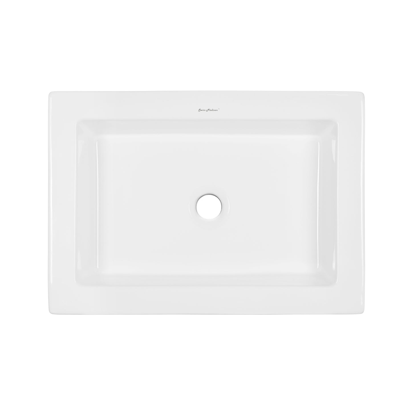 Swiss Madison, Voltaire Ceramic Rectangle Vessel Sink