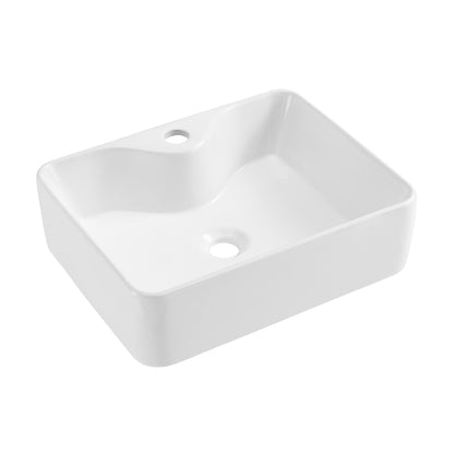 Swiss Madison, Rennes 19" Vessel Sink in Glossy White