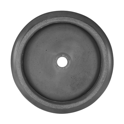 Swiss Madison, Lisse 17.5" Round Concrete Vessel Bathroom Sink in Dark Grey