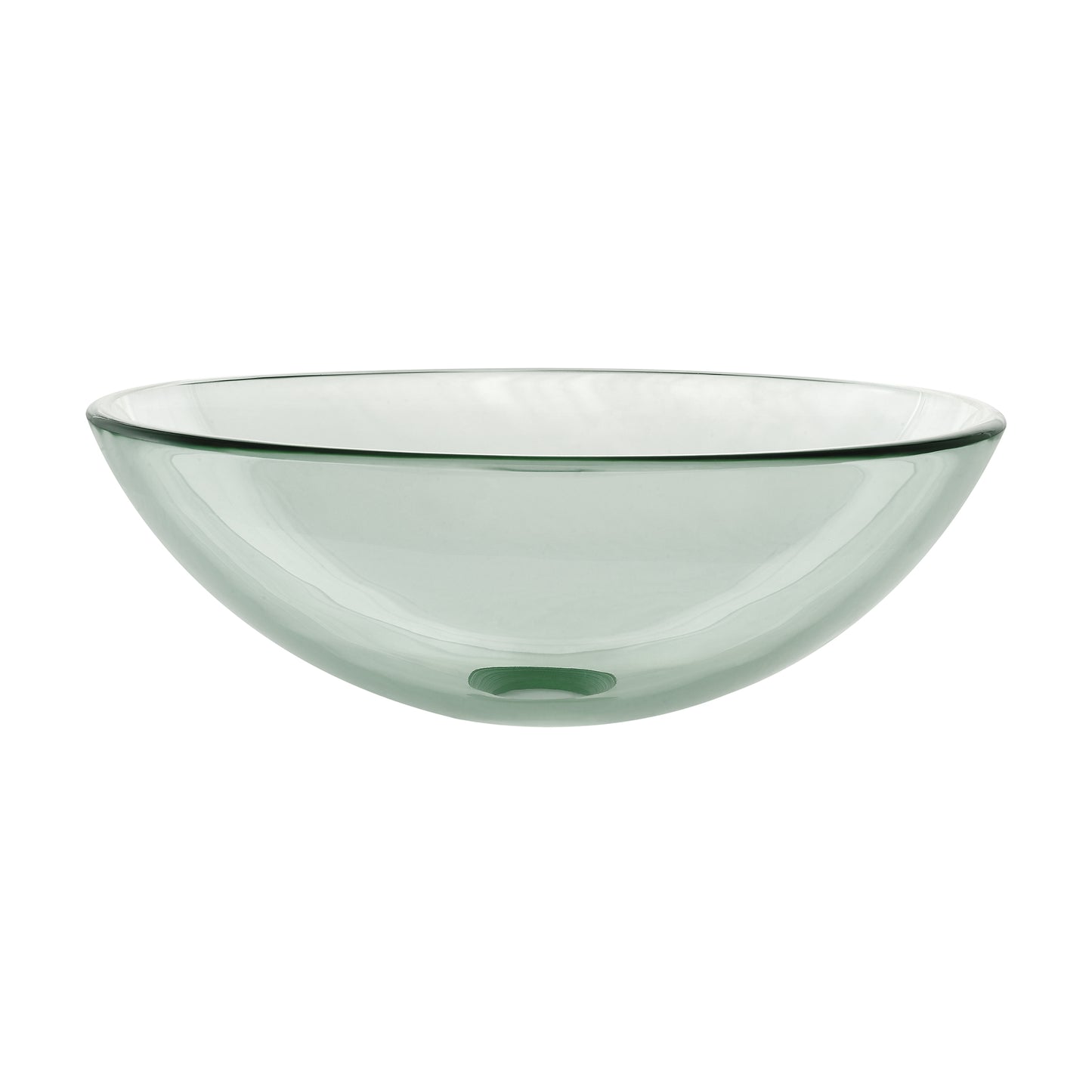 Swiss Madison, Cascade 16.5 Glass Vessel Sink with Faucet, Clear