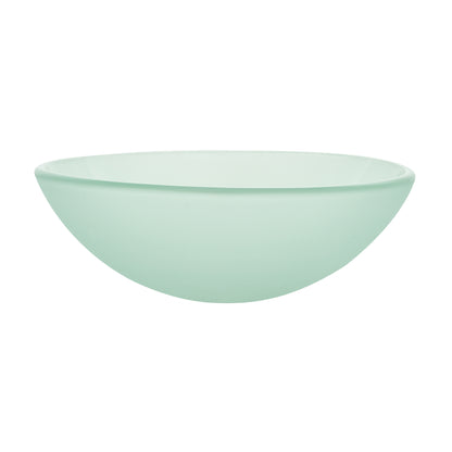 Swiss Madison, Cascade 16.5 Color Glass Vessel Sink with Faucet, Frost