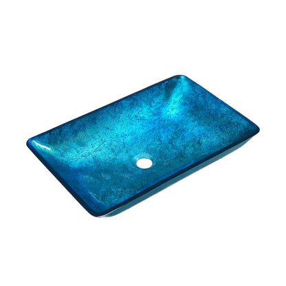 Swiss Madison Ocean Blue vessel bathroom vanity — view 9