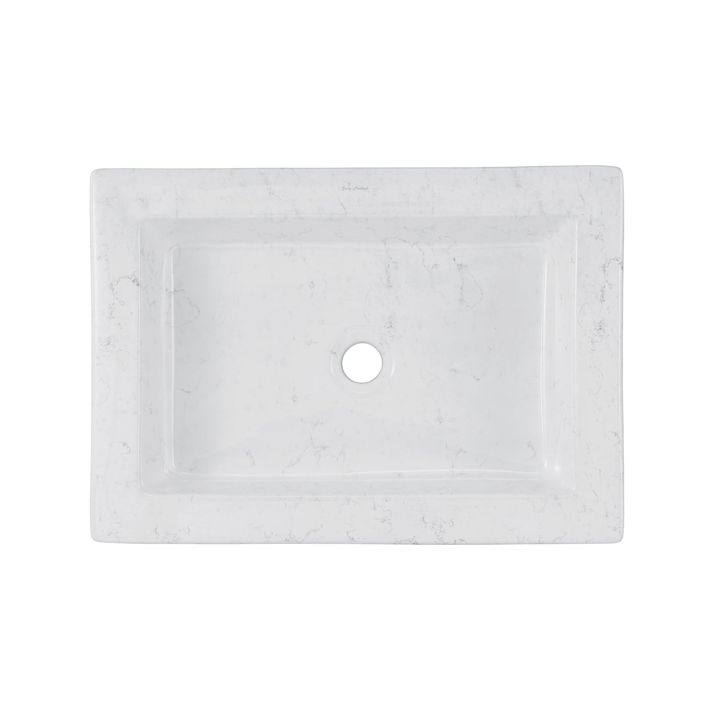 Swiss Madison, Voltaire 22" Ceramic Vessel Bathroom Sink in Static White