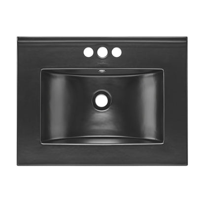 Swiss Madison, 24" 3-Hole Centerset Vanity Sink Top in Matte Black