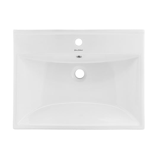 Swiss Madison, Carre 24" Vanity Top Bathroom Sink Single Hole
