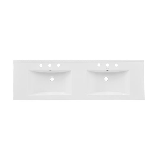 Swiss Madison, 60 inch Vanity Top Bathroom Sink with 3 Holes