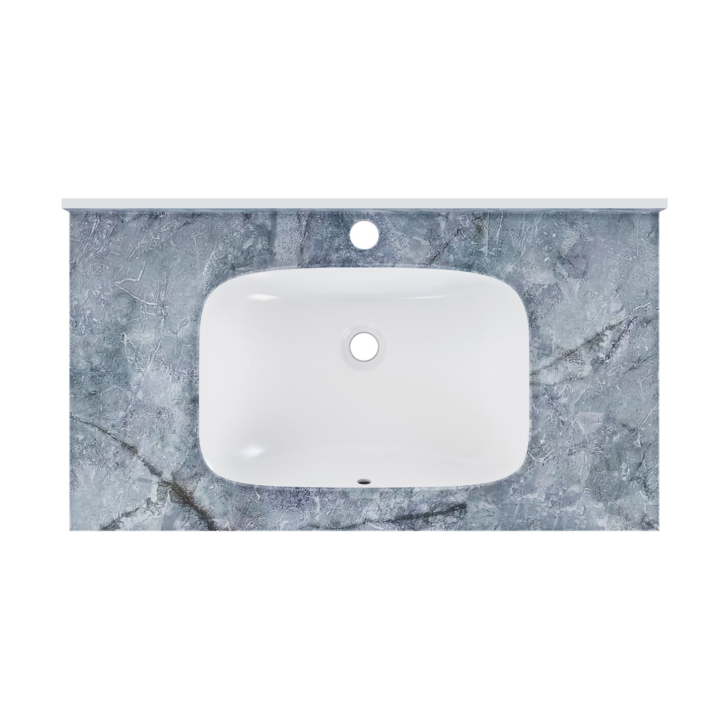 Swiss Madison, Avancer 36'' Wall Mount Sink In Blue Celeste