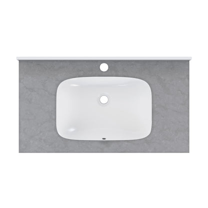 Swiss Madison, Avancer 36'' Wall Mount Sink In Charcoal Grey