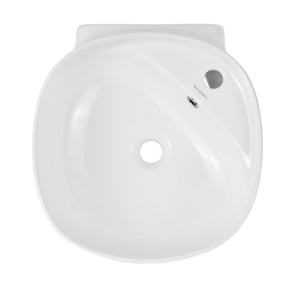 Swiss Madison, Ivy 18 in. Ceramic Glossy White Wall Mount Sink