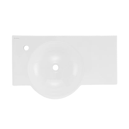 Swiss Madison, Chateau 30" Left Side Faucet Wall-Mount Bathroom Sink