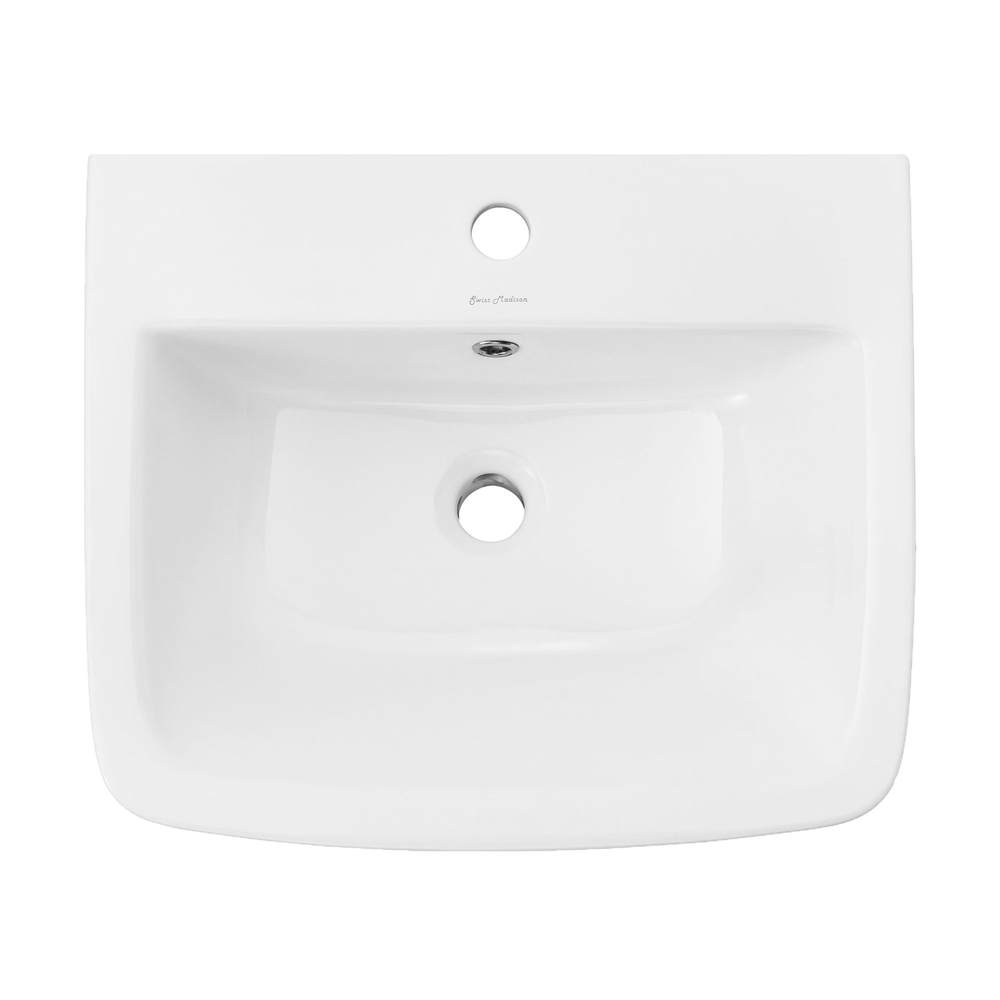 Swiss Madison, Carre 21" Wall-Mount Bathroom Sink