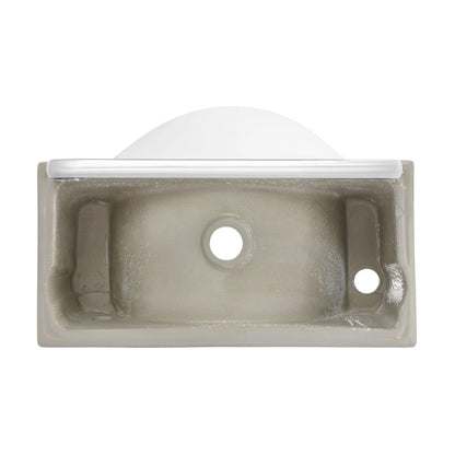 Swiss Madison, Chateau 21.5" Right Side Faucet Wall-Mount Bathroom Sink with Chrome Towel Bar
