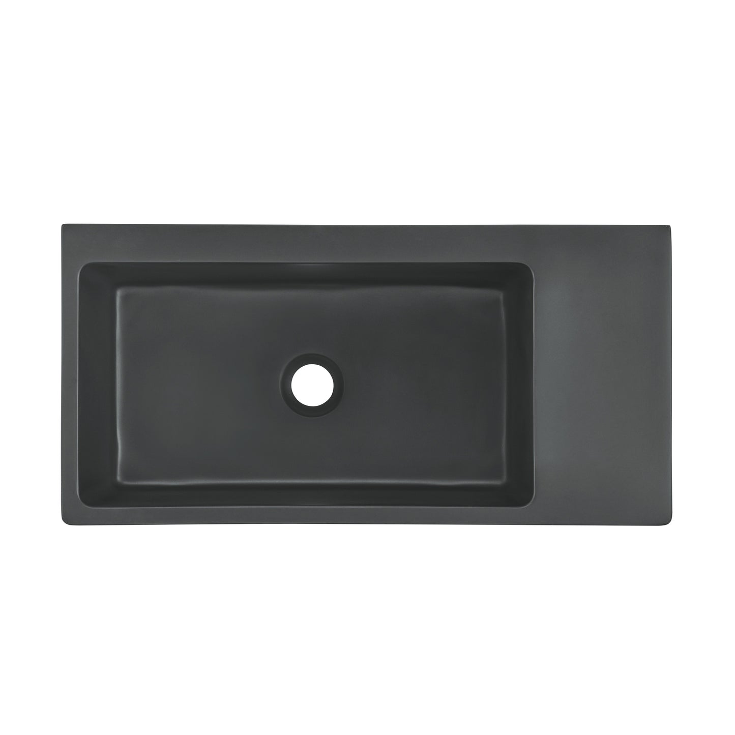 Swiss Madison, Delice 24" Rectangle Wall-Mount Bathroom Sink in Matte Black