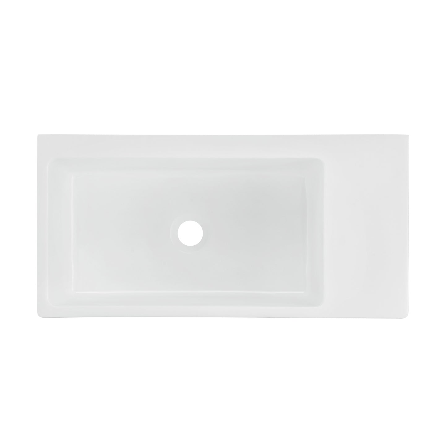Swiss Madison, Delice 24" Rectangle Wall-Mount Bathroom Sink in Matte White