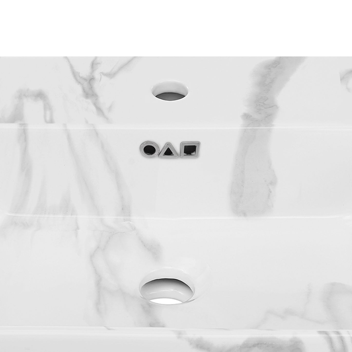 Swiss Madison, St. Tropez 24" Right Side Faucet Wall-Mount Bathroom Sink in White Marble