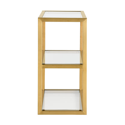 Swiss Madison, Pierre 16"x20"x10" Wall-Mounted Linen Cabinet in Brushed Gold