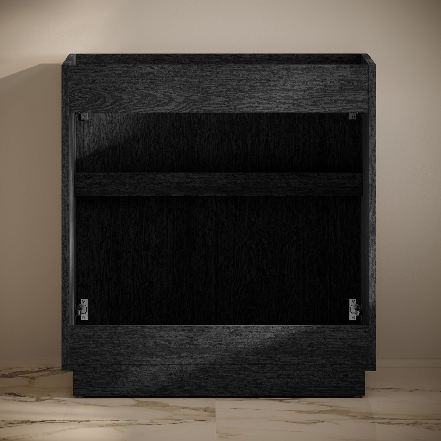 Swiss Madison, St. Tropez 36" Freestanding Bathroom Vanity Cabinet without Top in Black Oak
