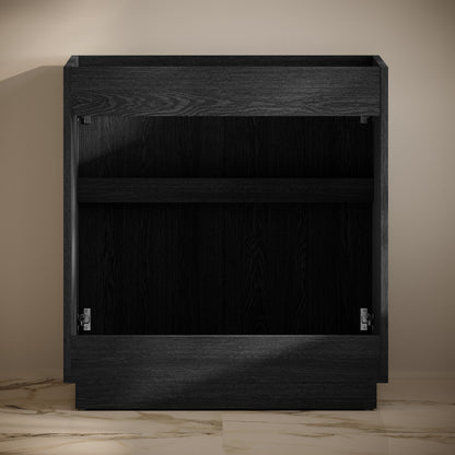 Swiss Madison, St. Tropez 36" Freestanding Bathroom Vanity Cabinet without Top in Black Oak