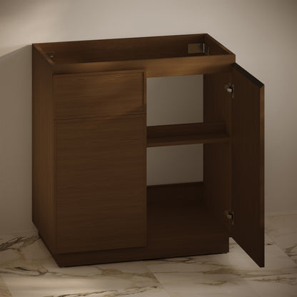 Swiss Madison St. Tropez 36-inch freestanding bathroom vanity in Brown Oak — view 5