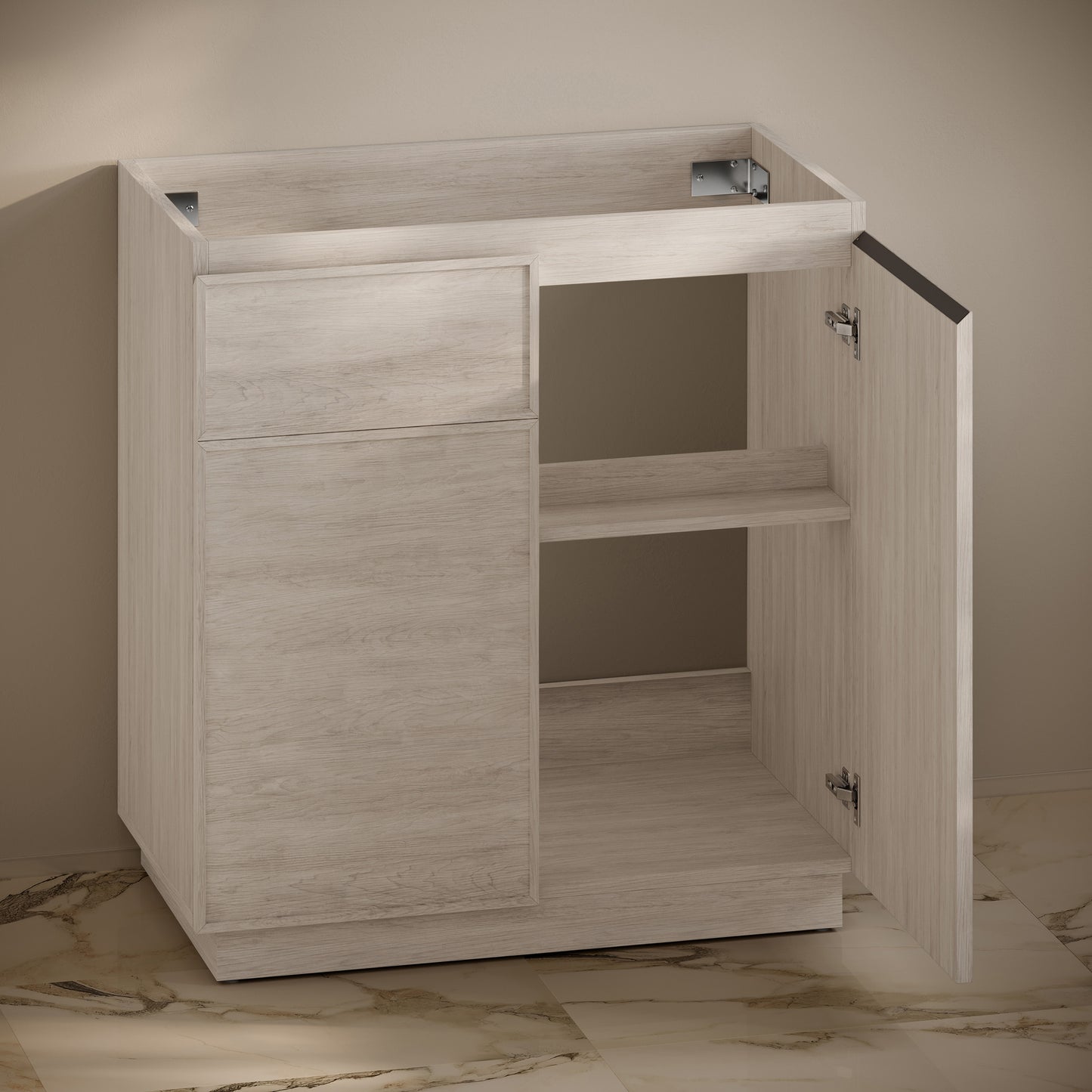 Swiss Madison St. Tropez 36-inch freestanding bathroom vanity in White Oak — view 5