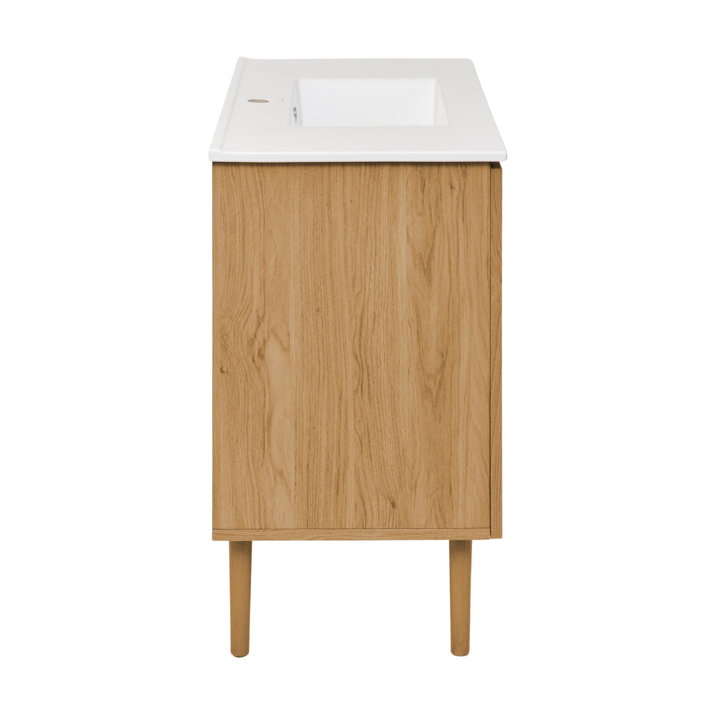 Swiss Madison, Bron 36" Freestanding Bathroom Vanity in Golden Oak with Sink Top