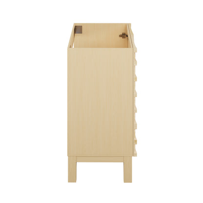 Swiss Madison, Cascade 24" Bathroom Vanity in Natural Oak - Cabinet