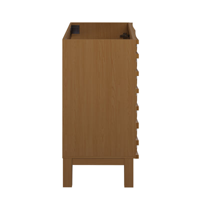 Swiss Madison, Cascade 24'' Bathroom Vanity in Brown Oak - Cabinet