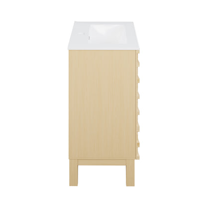 Swiss Madison, Cascade 24" Bathroom Vanity in Natural Oak