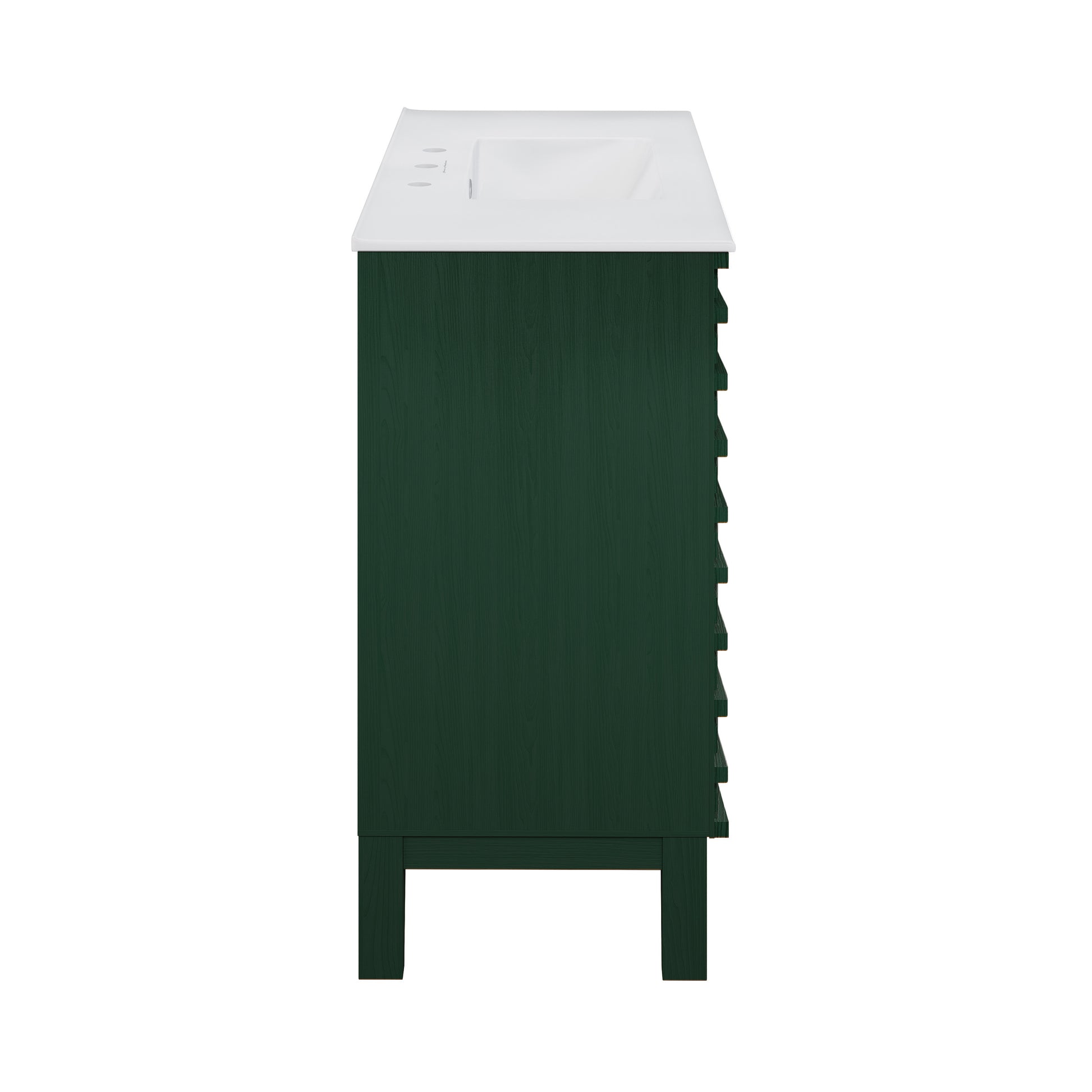 Swiss Madison Cascade 36-inch freestanding bathroom vanity in Green Oak — view 4